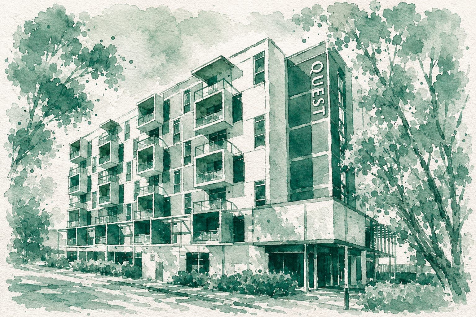 The exterior of Quest Rockingham